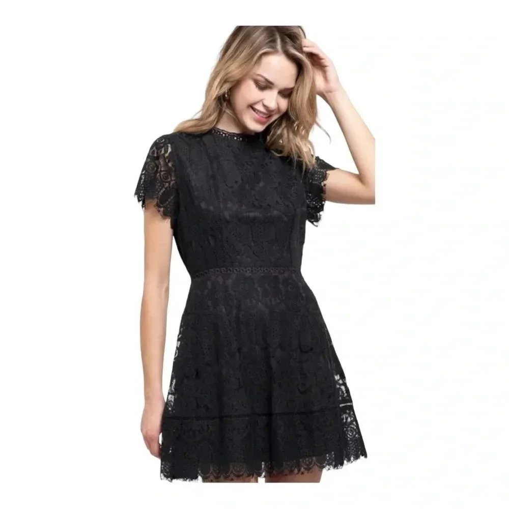Altar’d‎ State Black Lace Dress Small